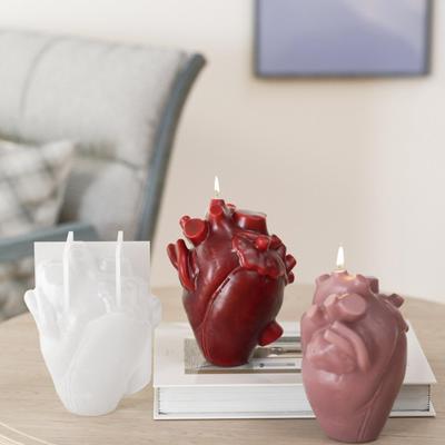 3D Форма Силиконовая Сердце Орган DIY Симуляция Рассечение Сердца Гипс Свеча Ароматерапия Форма Смола Ремесло Мыло Гипсовые Формы