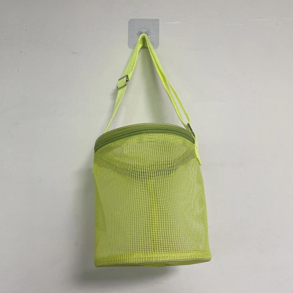 Beach Toys Mesh Beach Bag with Zipper Beach Toys Shell Bag Swimming Pool Bag Youth Swimming Accessories Boys and Girls