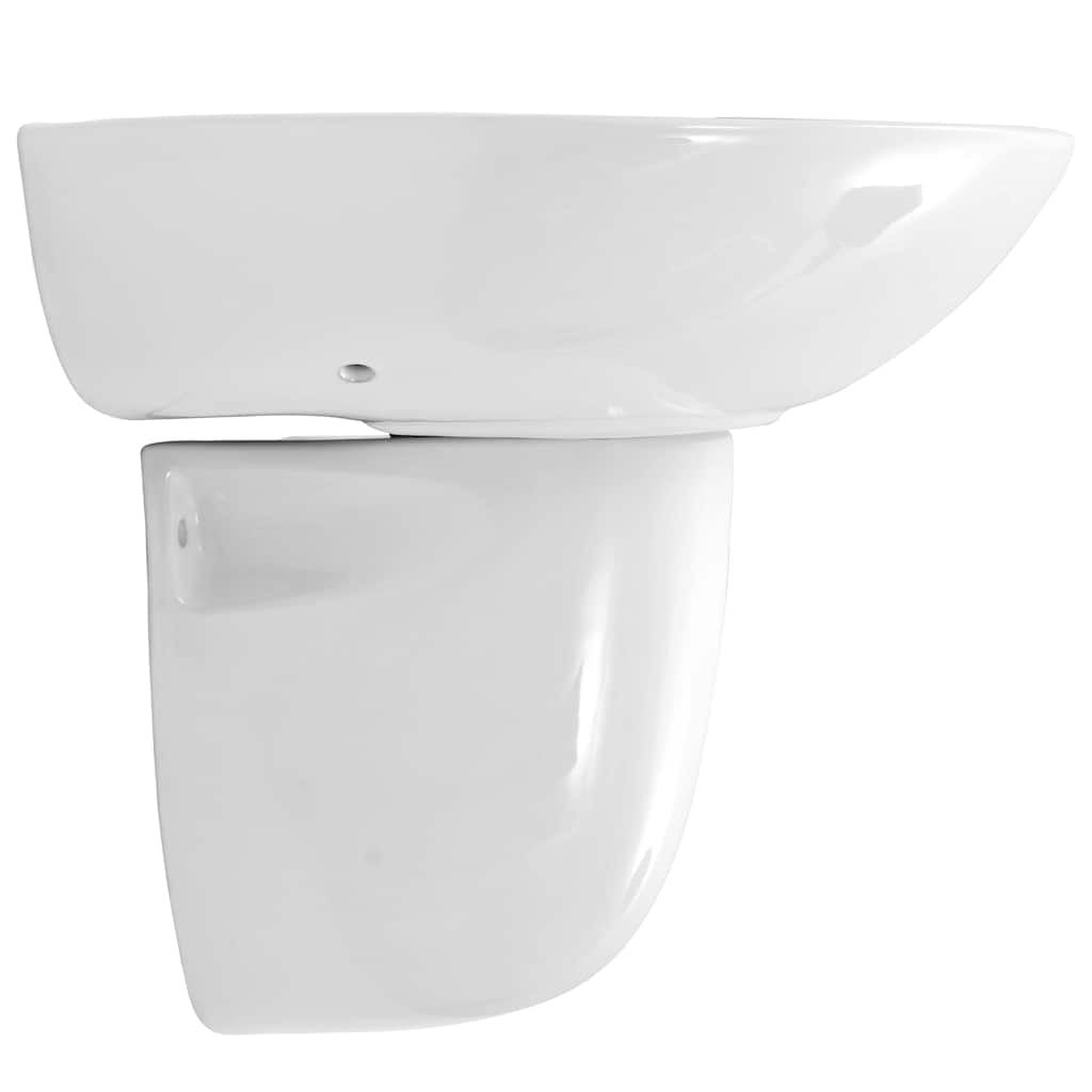 White Wash Basin 52 x 45 x 49 cm Glazed Ceramic