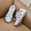 Новые летние сетчатые дышащие кроссовки для папы, женские модные повседневные спортивные кроссовки на платформе, универсальные маленькие белые кроссовки