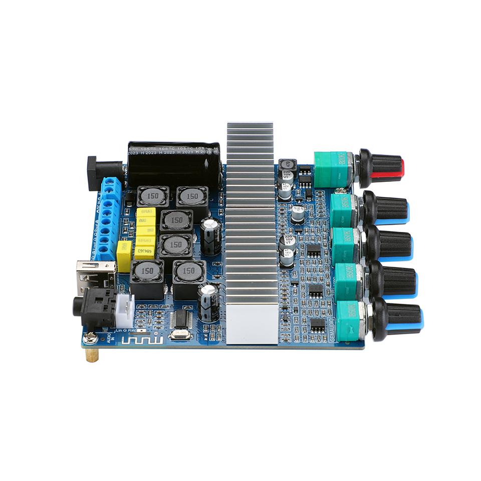 AIYIMA Audio Upgraded TPA3116 Subwoofer Amplifier Board 2.1 Channel HiFi USB DAC Bluetooth 5.0 Power Amplifiers 2x50W+100W