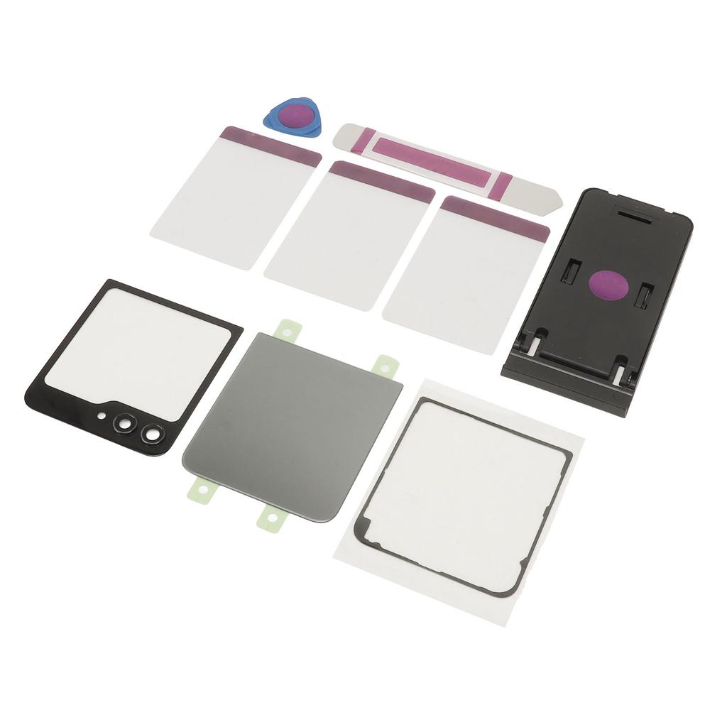 Замена заднего стекла Задняя крышка Стеклянный корпус Дверца с предварительно установленной лентой Объектив камеры Инструменты для Galaxy Z Flip 5 Z