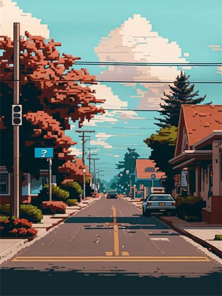 Diy Алмазная картина Мозаика Дом Улица Полный квадрат Круглая вышивка Мозаика Пейзаж Домашний декор