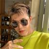 Овальные поляризованные солнцезащитные очки Металлическая оправа Очки для вождения для мужчин UV400 Солнцезащитные очки