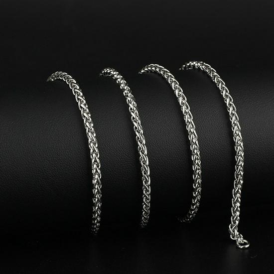 Корейская мода титановая сталь парное ожерелье из змеиной кости - модный индивидуальный аксессуар