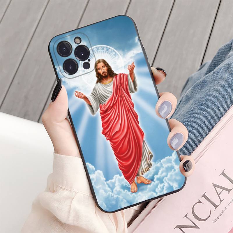Чехол для телефона Jesus Christ God Bless You, силиконовый мягкий для iPhone 14 13 12 11 Pro Mini XS MAX 8 7 6 Plus X XS XR
