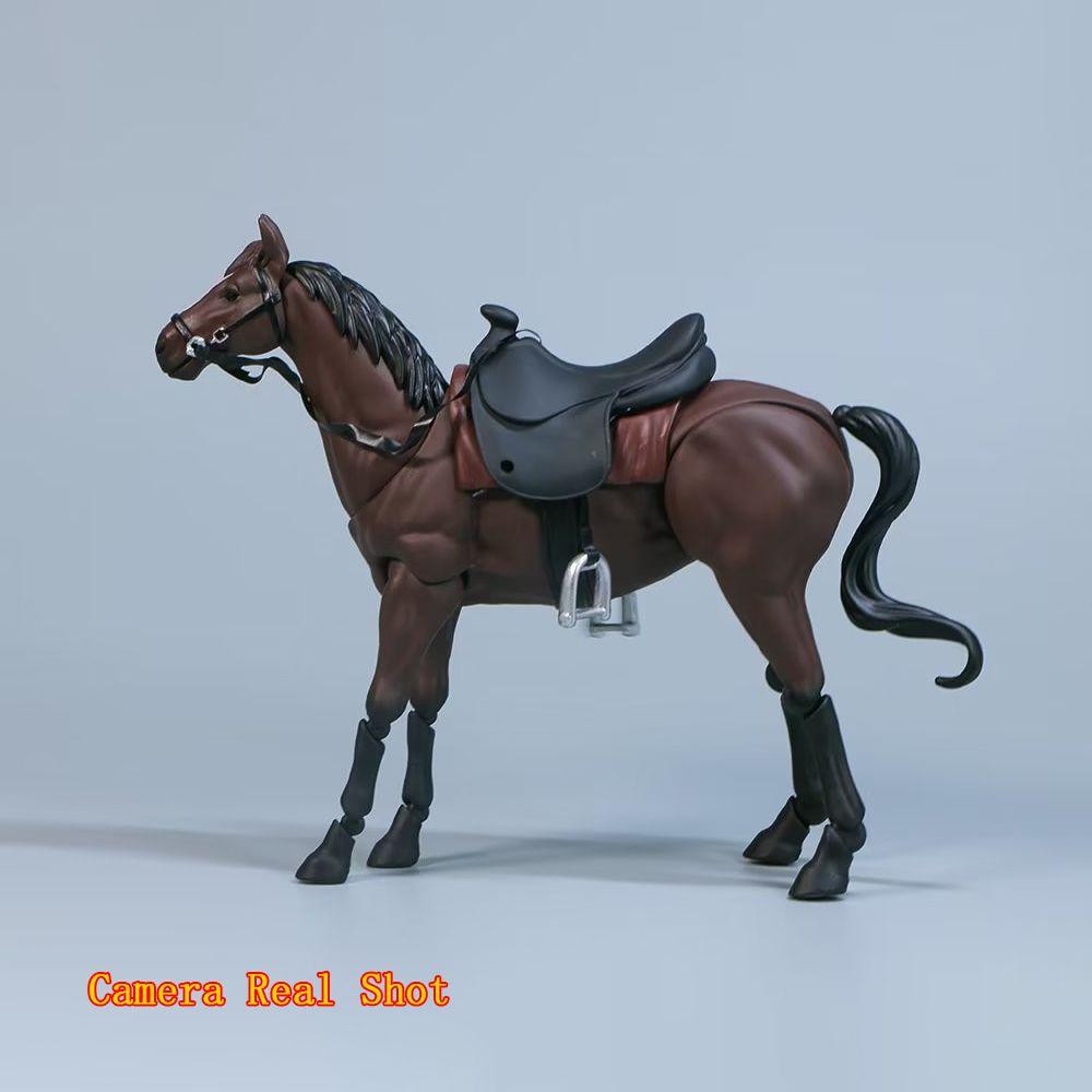 Креативная фигурка лошади 1/12 Животное Подвижная лошадь Для Figma Статуэтка Коллекционная модель Кукла Образовательная игрушка Подарки на день рождения детям