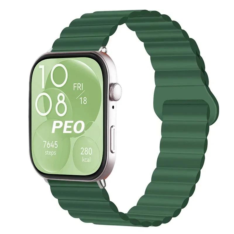 Магнитный ремешок-петля для Huawei Watch Fit 4 Fit 4 Pro Браслет из силикона Замена ремешка для Huawei Fit 3