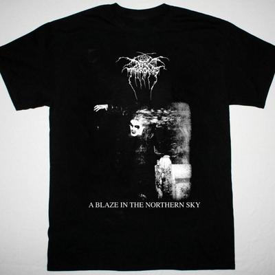 Darkthrone A Blaze In The Northern Sky Футболка Топы Футболка черный Хлопок Все размеры