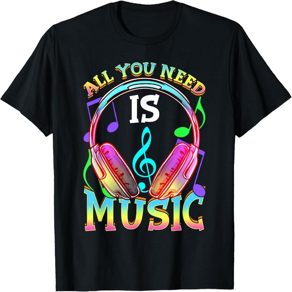 All you need is music, DJ Headphones - Music lover producer T-Shirt