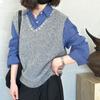 2025 Sweaters Plus Size Solid Vest Autumn Buttons Women Embroidered Print O-Neck Sweaters Knitting Sweater