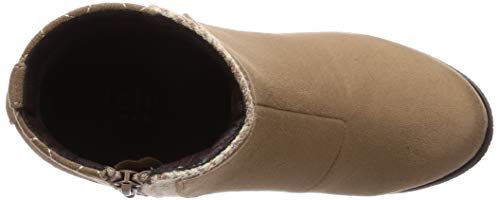 TEAN Women's Short Boots, Beige Suede, Size 22.0 Cm, TN4012