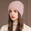New Style Winter Women Hat Decorate Beanie Hat Rabbit Fur Blend Warm Winter Cap Y2K Female Casual Streetwear Knitted Hat