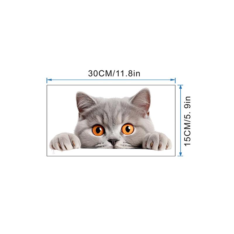 Милый маленький кот наклейка на сиденье унитаза для дома ванная комната унитаз наклейки на дверь наклейки на стену украшение для туалета