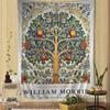 Абстрактный WWilliam MMorris Цветочный Мультяшный Гобелен Настенное Украшение Бытовое Домашний Декор