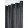 Voilage - Derbie - Uni Anthracite - 140 x 260 cm - 100% Polyester - Galon Fronceur