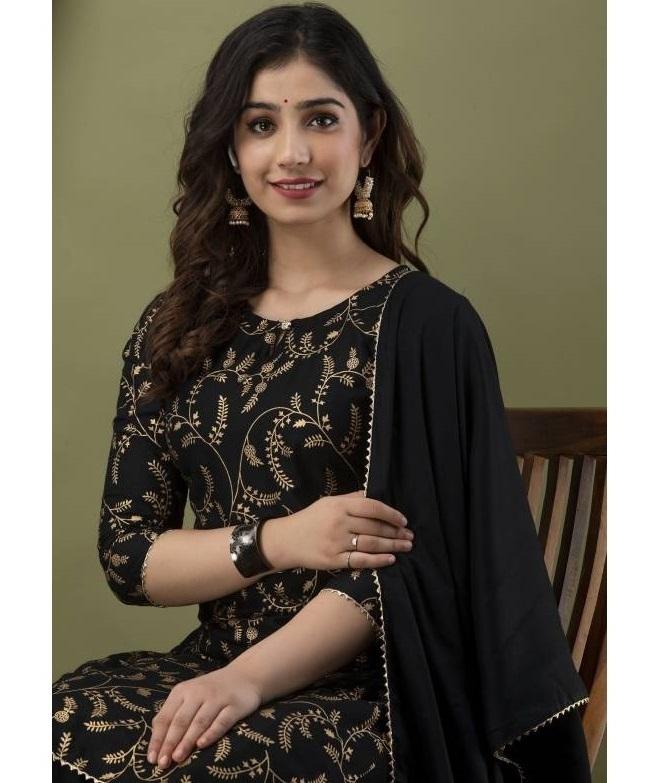 Women Designer Viscose Rayon Kurta Sharara Set Indian Women Bollywood Tunic Kurti Suit