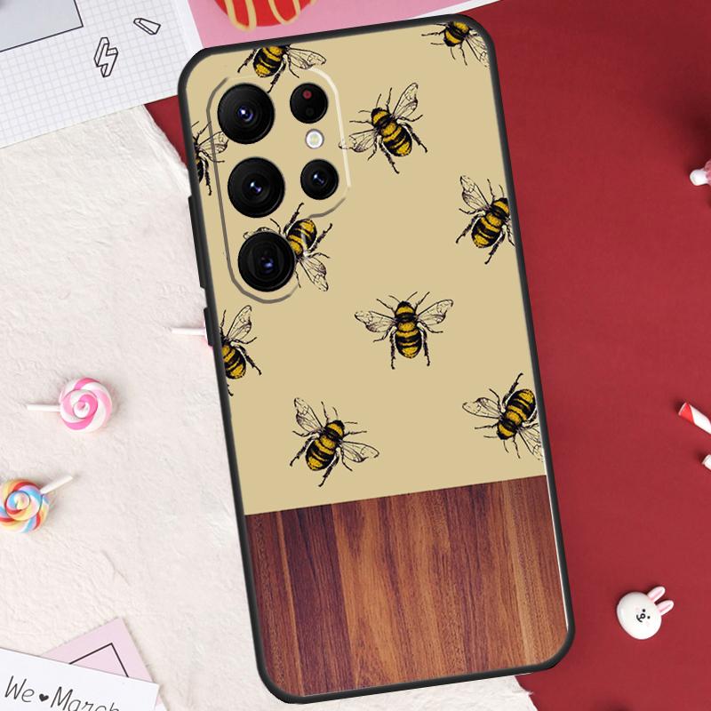 Bee Bumblebee Case For Samsung Galaxy S26 Ultra S20 S21 S22 S23 S24 S25 Ultra S10 Plus S25 FE Cover Shell