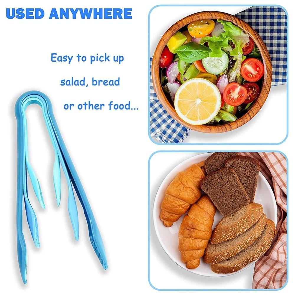 Пластиковые кухонные щипцы, щипцы для сервировки, Нескользящие щипцы для приготовления барбекю, салата, жарки на гриле, кухонная посуда для ресторана