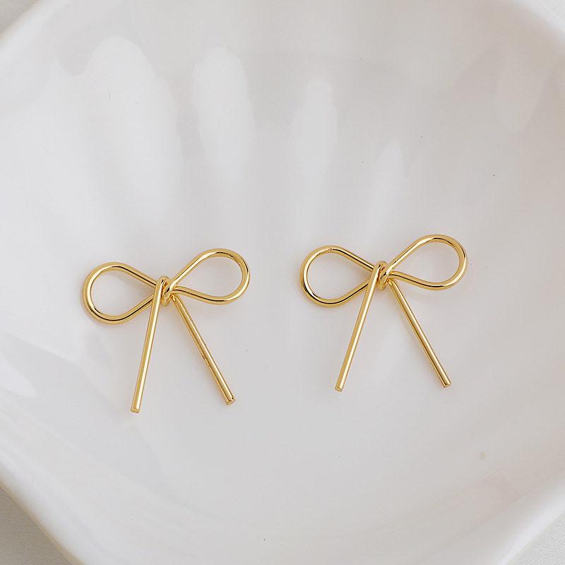 14K Gold Plated Colorfast Smooth Butterfly Bow Pendant Connector for DIY Jewelry