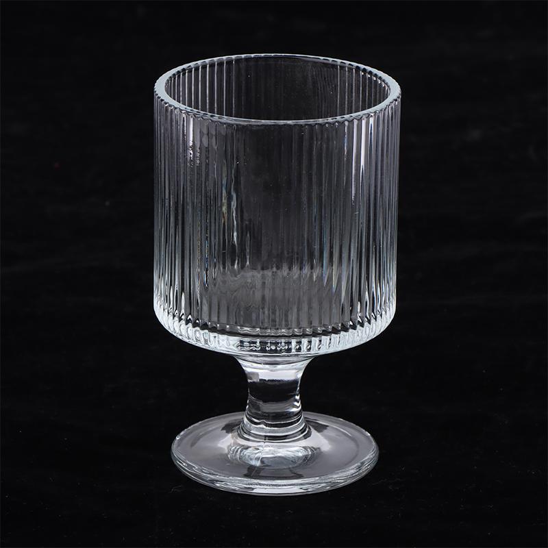 Творческий Полосатый Стеклянный Шар Высокие Ножки Стеклянные Бокалы Бокал Винтажный Питьевой Стакан Винтажный Кофе Сок Шампанское Коктейли Стакан