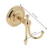 Golden Robe Hook Durable Towel Hook Retro Style Coat Hook  Bathroom Bedroom Entryway