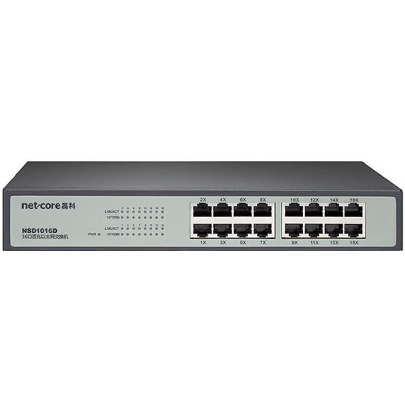 Leico NSD1016D 16-Port Fast Ethernet Managed PoE Switch