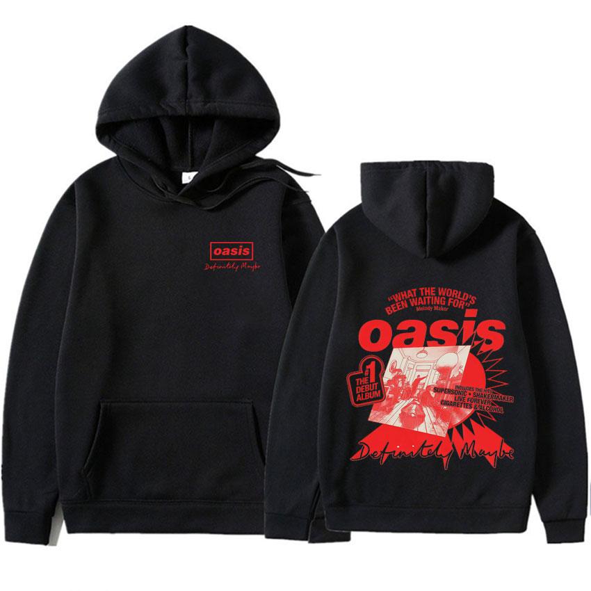 Худи Punk Oasis Свободный Повседневный Пуловер Высокое Качество Одежда Y2k Популярный Оверсайз Спортивный Костюм Осень Зима Толстовка Унисекс