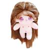 Nianniyhouse 20 см хлопковая кукла плюшевая игрушка прямые длинные волосы девушка жареные волосы без атрибутов кукла одевается (В комплект входит 4 скелета)