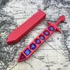 Коробка для хранения в форме меча, напечатанная на 3D-принтере, с кубиками для игр Dnd Rpg Trpg, кубики для игры Dnd, держатель для ролевых кубиков, настольное украшение, хранилище Бо