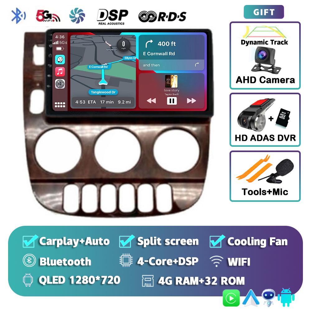 Android 13 Carplay Auto для Benz M-Class W163 ML 1997 1998 1999 2001 2002 2003 2004 2005 Автомобильный радиоприемник Мультимедийный проигрыватель Стерео DSP