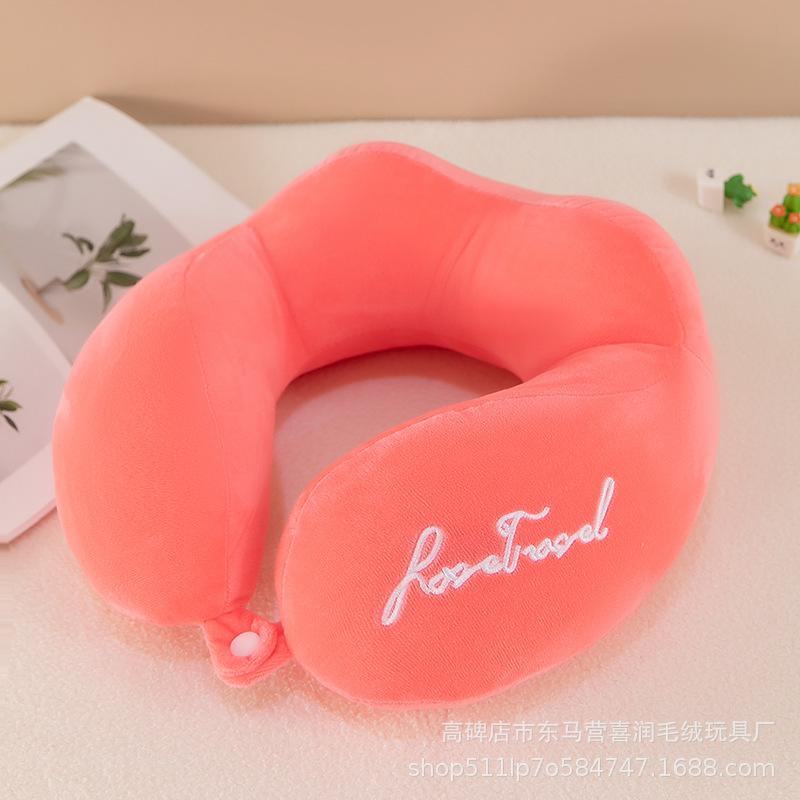 Подушка для путешествий, Подушка для шеи, Поддержка шеи, головы и подбородка, Милая дорожная подушка для шеи с рисунком для мальчиков и девочек, Дорожные аксессуары для самолета, автомобиля, откидывания