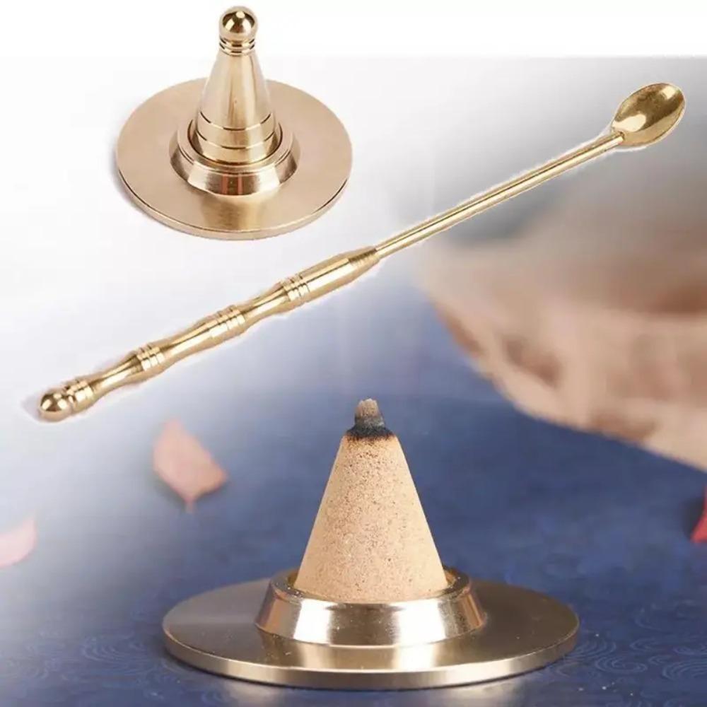 Brass Incense Spoon Thickened Ash Presser Fragrance Accessory Incense Shovel Home