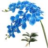 40-дюймовые искусственные цветы фаленопсиса с ощущением живых (Не шелк) Латексные Цветы Орхидеи для Дома, Офиса, Свадебного Декора