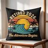 retired gift 2026 Cushion Cover Natural Linen Organic Fabric Double-Sided Printing Couch Pillow Covers Home Decor