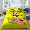 A variety of SpongeBob SquarePants patterned bedding sets, soft duvet covers and pillowcases, suitable for teenagers, children a