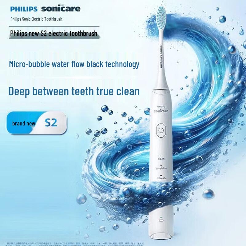 Philips Звуковая электрическая зубная щетка HX2418 вилка CN (адаптер в комплекте)