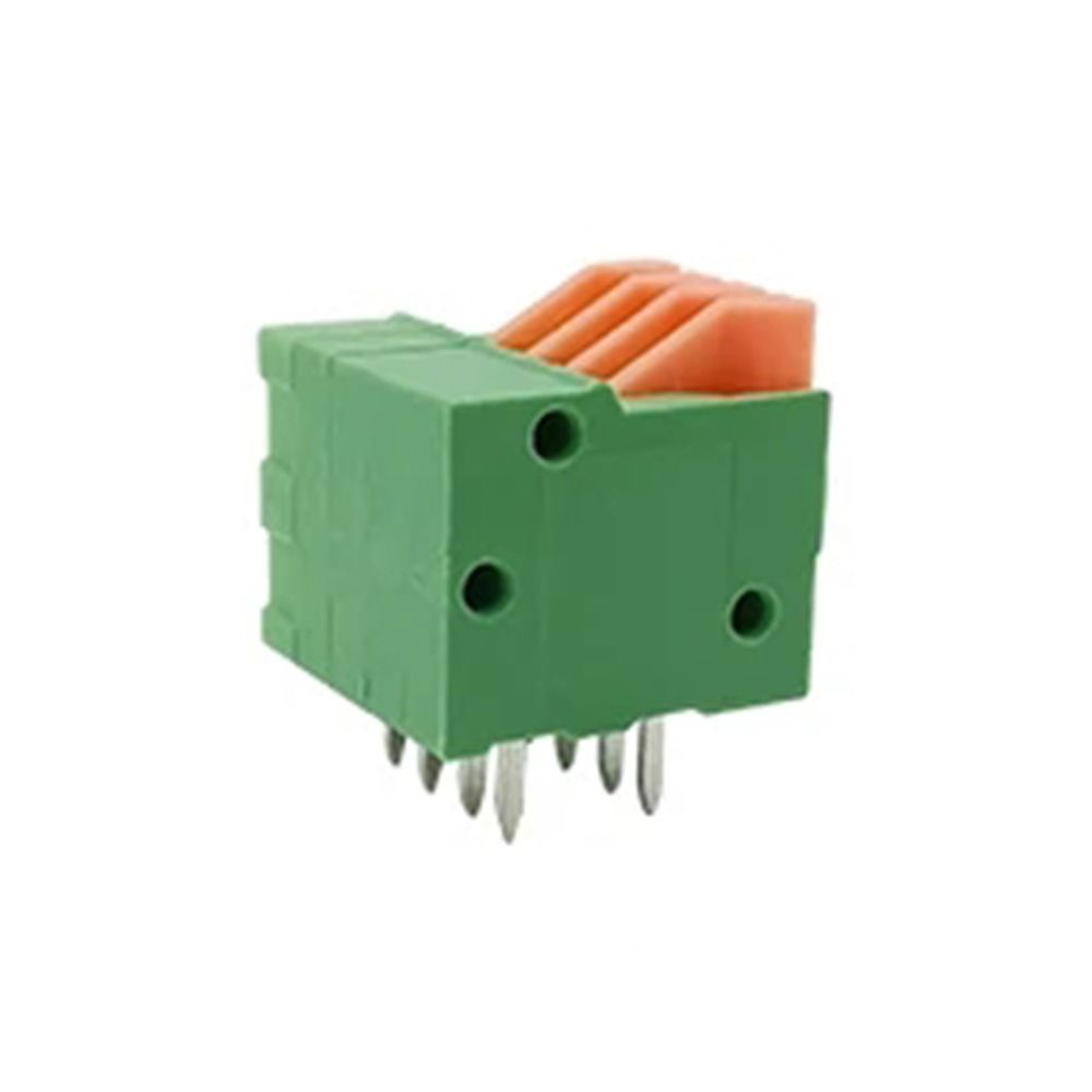 2,54 мм шаг печатной платы разъем прямой/изогнутый ножной клеммный блок для печатной платы провод пружинный клеммный блок