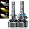 2 шт. автомобильные светодиодные лампы для фар 3 цветовая температура супер яркие 12000 люмен IP68 водонепроницаемые универсальные автомобильные противотуманные фары сменные аксессуары