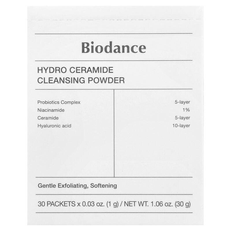 Hydro Ceramide Cleansing Powder, 30 Packets, 0.03 oz (1 g) Each