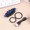 Водонепроницаемый задний фонарь для велосипеда с USB-зарядкой, наружный ночной фонарь для велоспорта, сигнальный фонарь для ночной езды, аксессуары для горных и шоссейных велосипедов