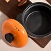 Большая керамическая кастрюля для супа Nordic Orange Lid 2.5-6L Кастрюля Домашняя кухня Кухня Кастрюля Пароварка