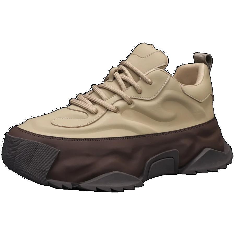 2025 Fashion Men's Shoes Thick Sole Casual Sports Shoes Breathable Increase Non-slip Running Walking Shoes Fashion Men's Shoes