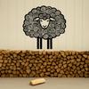 Metal Sheep Wall Art Farm Sign Cute Animal Decor For Room