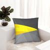 Yellow Grey Geometric Pillowcases  Kawaii Pillow Case For Living Room Bed Chair Comfy Pillow Cover