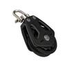 Wire Rope Crane Pulley Block, Stainless Steel Nylon Rope Pulley, Lifting Crane Swivel Hook Single Pulley Block For Wire Rope Loading Gym Equipment Clo
