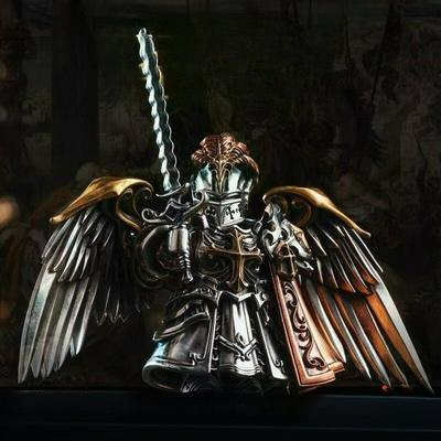 Паладин Магнитная Съемная Металлическая Фигурка Настольное Украшение Медная Подвеска Ручка Фигурка Культурный и Креативный Сувенир
