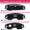 for Mazda 6 2013 2014 2015 2016 2017 2018 GJ1 GL Atenza Anti-Slip Mat Dashboard Cover Pad Sunshade Dashmat Cape Accessories Rug