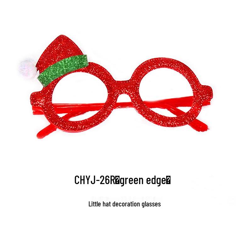 Креативные рождественские очки - Санта, Снеговик, Рога для взрослых и детей