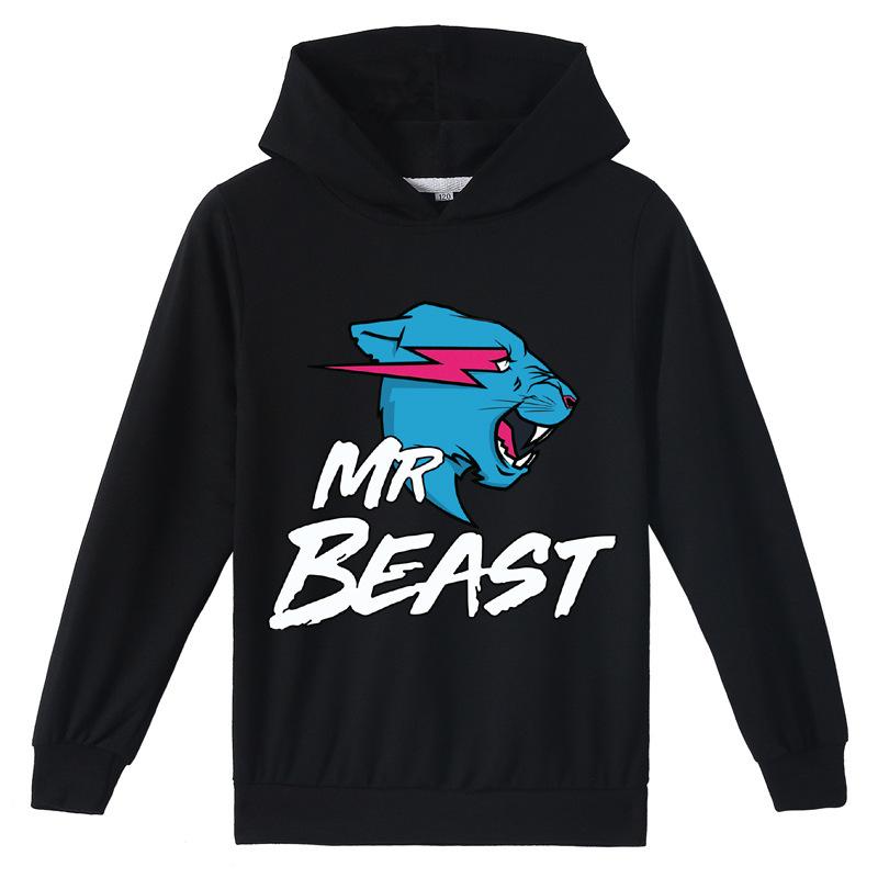 Mr Beast Lightning Cat Kids Fashion Print Hoodie Sweatshirt